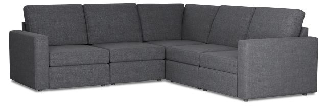 Citymod Dark Gray Fabric Small Two-arm Sectional
