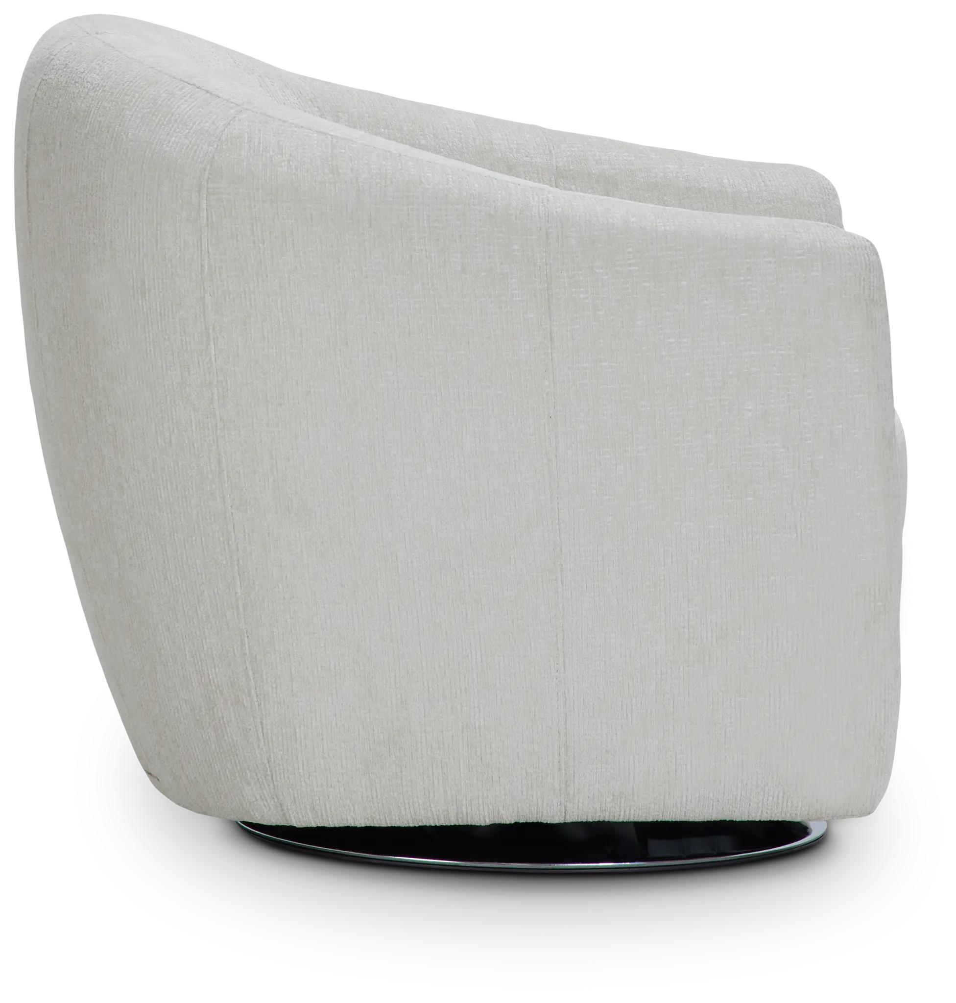 Blakely White Fabric Swivel Chair Blakely White Fabric Swivel Chair