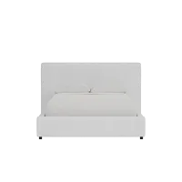Grayton Peyton White 44" Upholstered Platform Bed