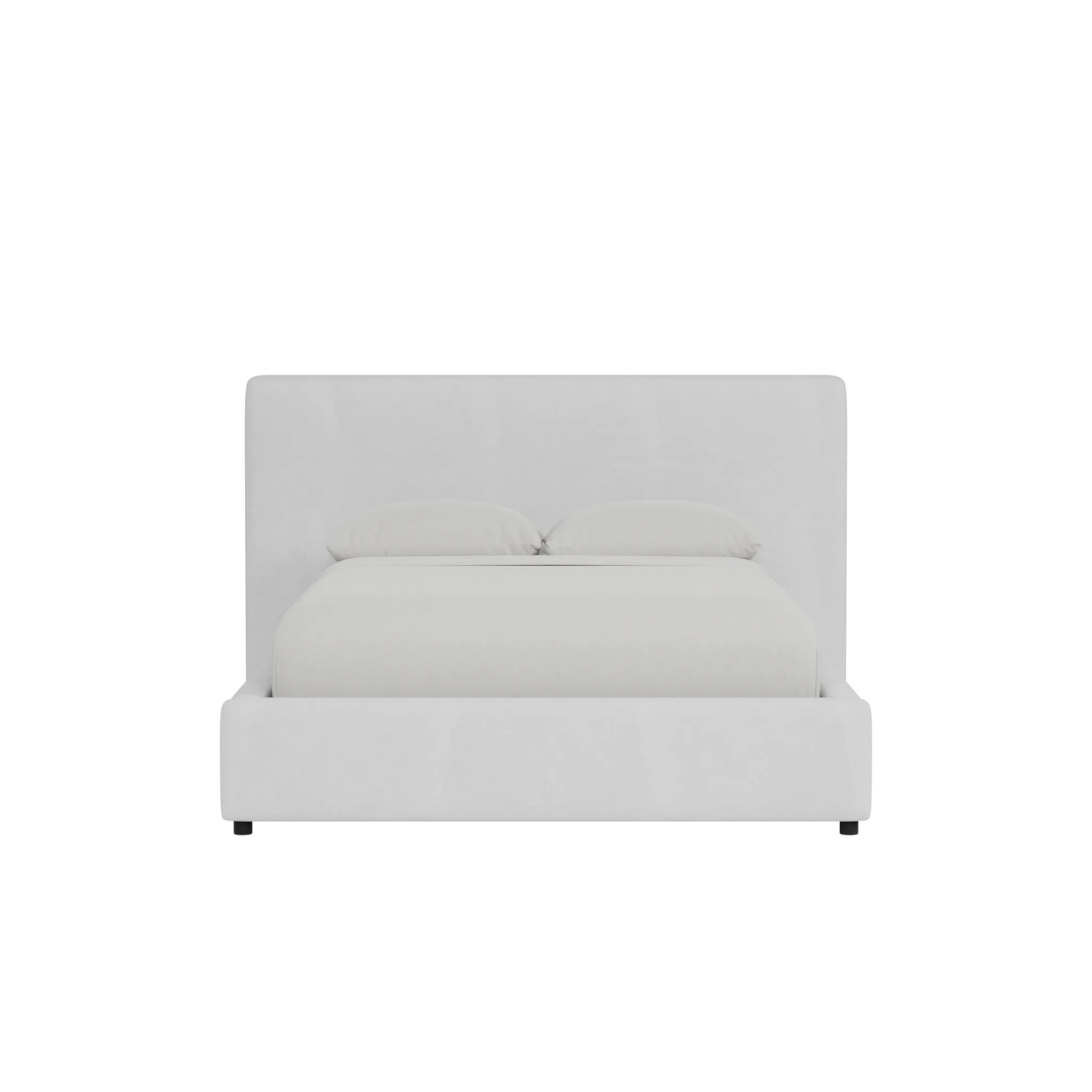 Grayton Peyton White 44" Upholstered Platform Bed