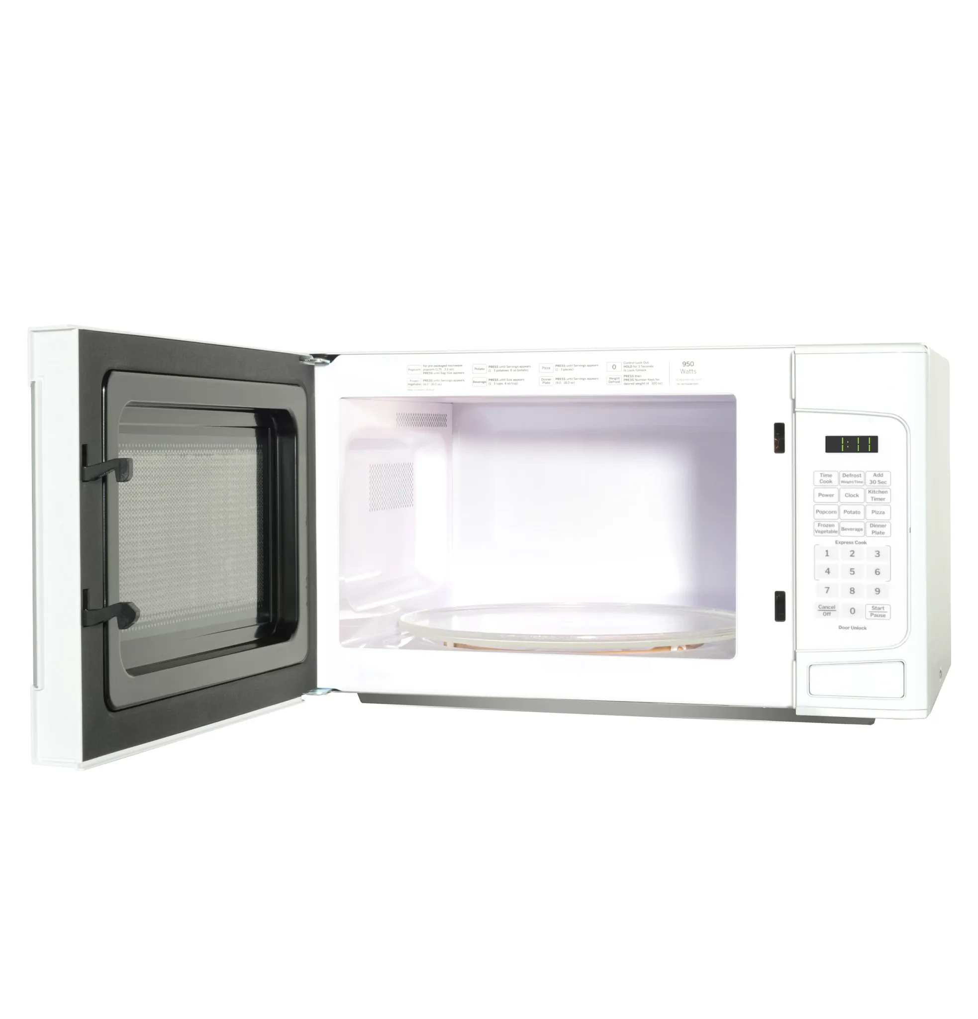 Ge Profile 11 Series White Countertop Microwave