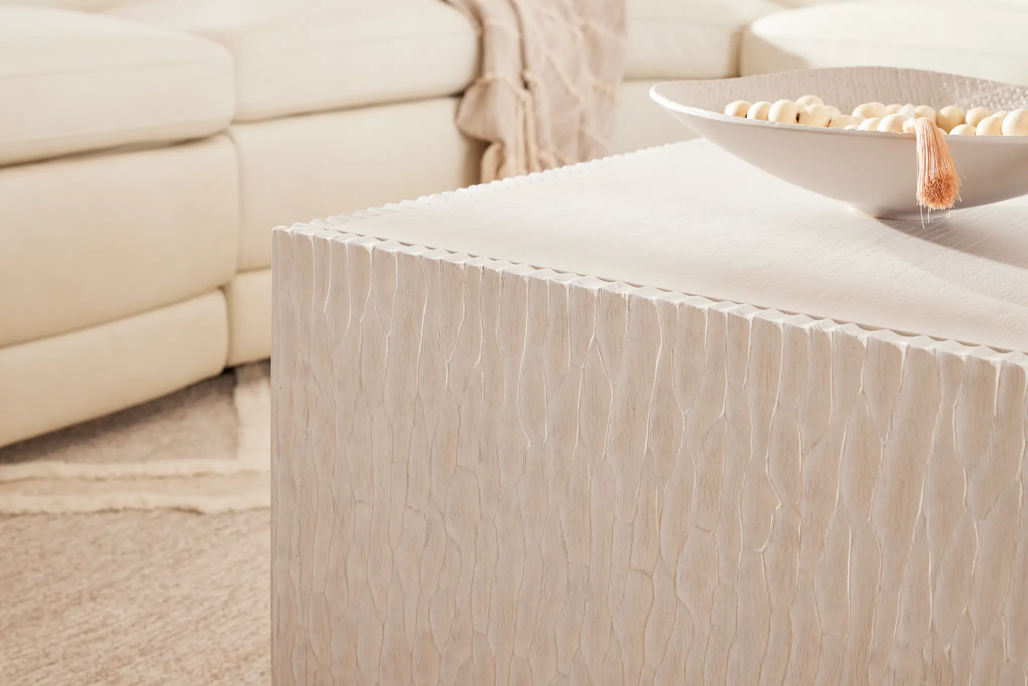 Bernhardt Costa Light Tone Square Coffee Table Bernhardt Costa Light Tone Square Coffee Table