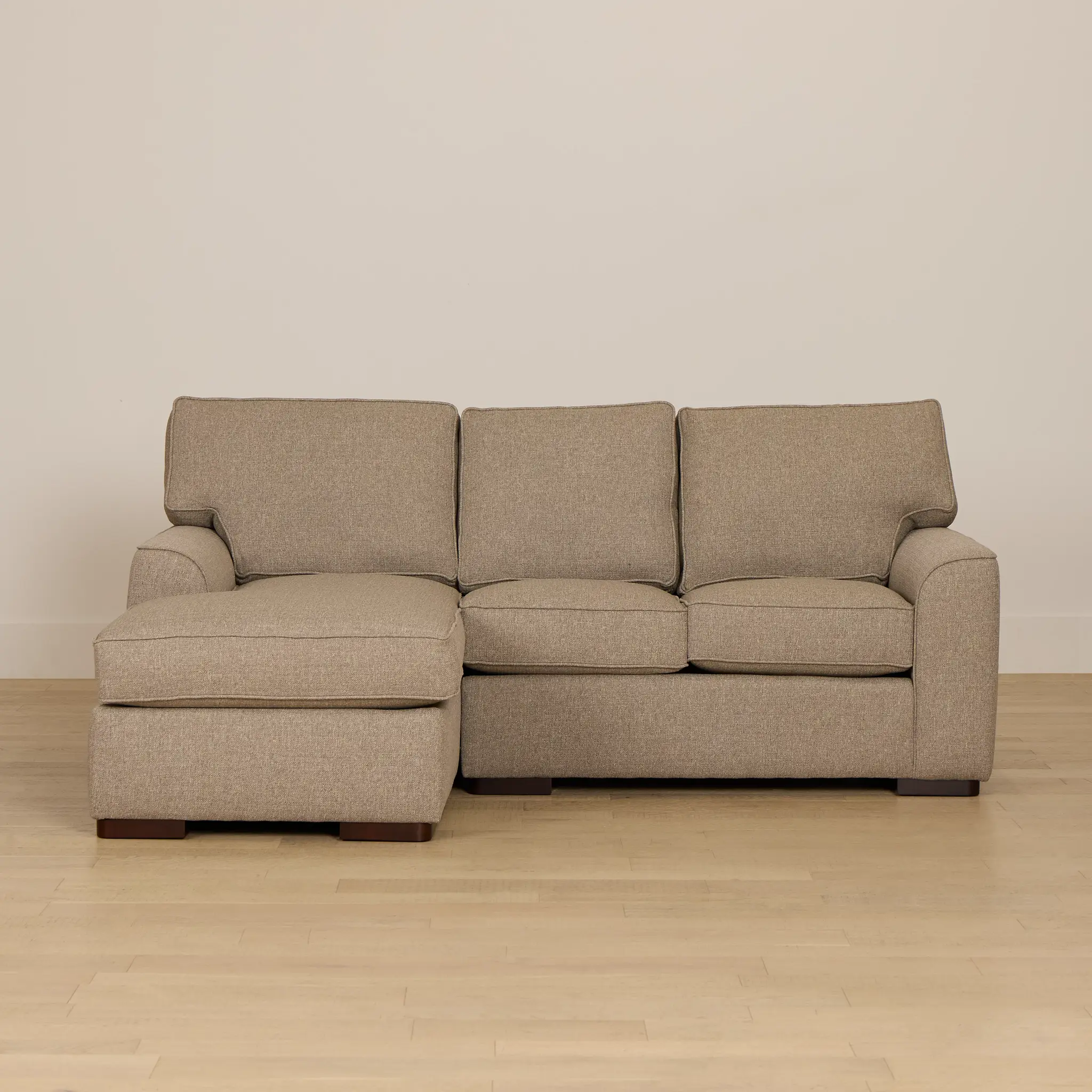 Sinclair Brown Fabric Left Chaise Sectional Sinclair Brown Fabric Left Chaise Sectional
