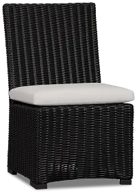 Montecito Black Cushioned Side Chair