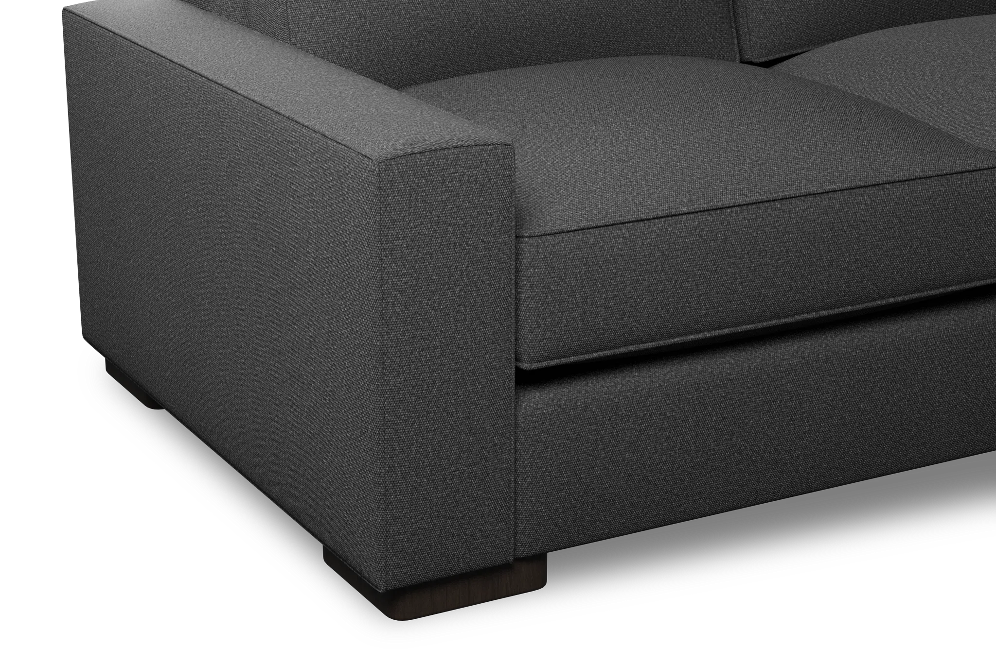 Edgewater Delray Dark Gray Right Chaise Sectional