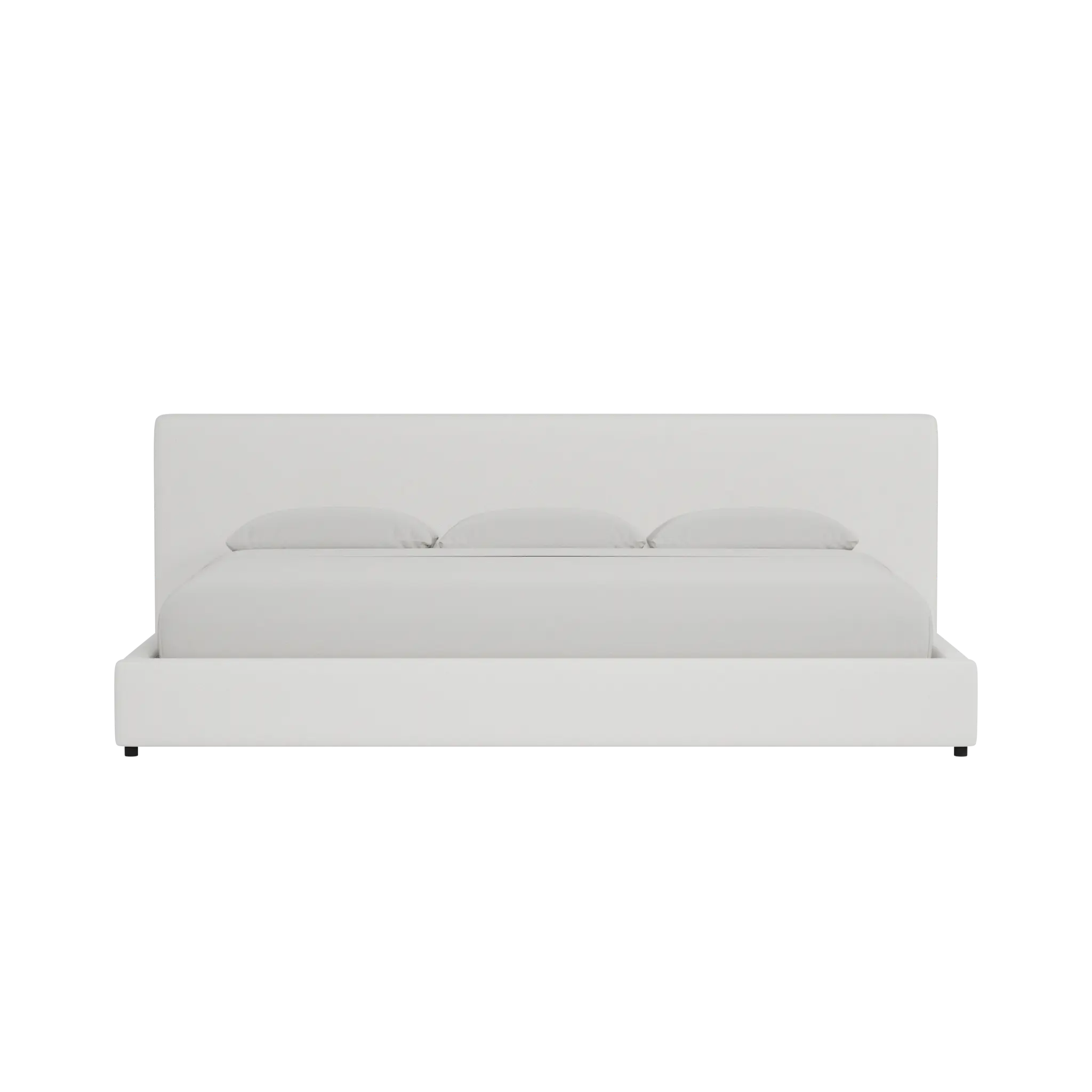 Grayton Sutton White 44" Upholstered Platform Bed Grayton Sutton White 44" Upholstered Platform Bed