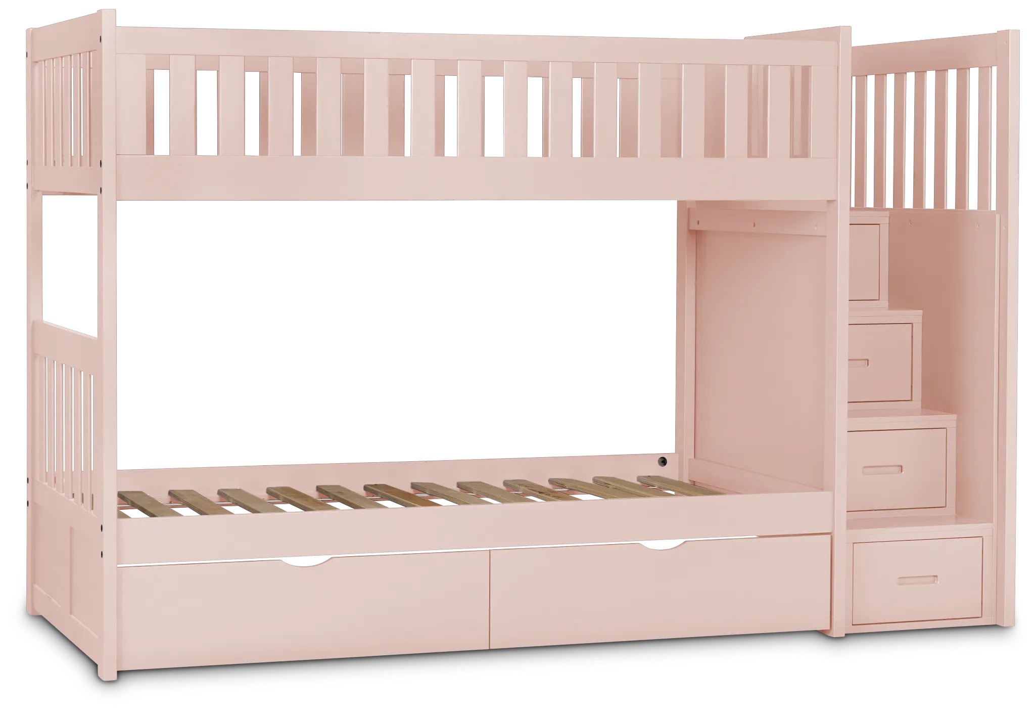 Charleston Pink Step Storage Bunk Bed
