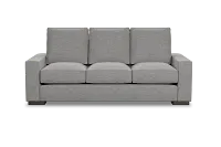 Edgewater Victory Gray 84" Sofa W/ 3 Cushions