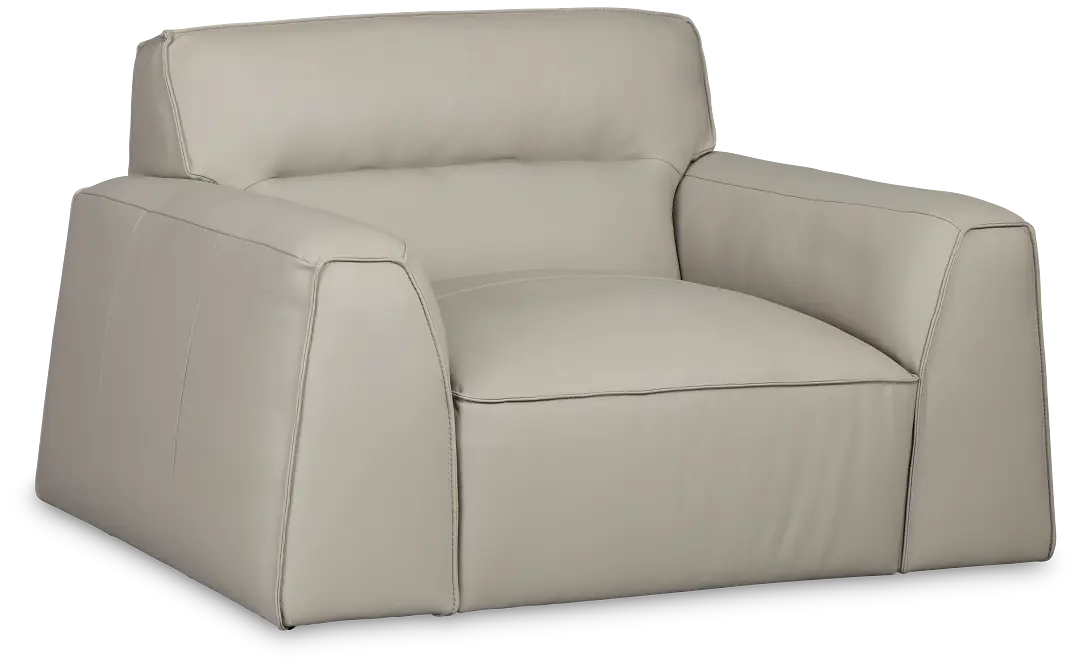Blanca Gray Leather Swivel Chair Blanca Gray Leather Swivel Chair