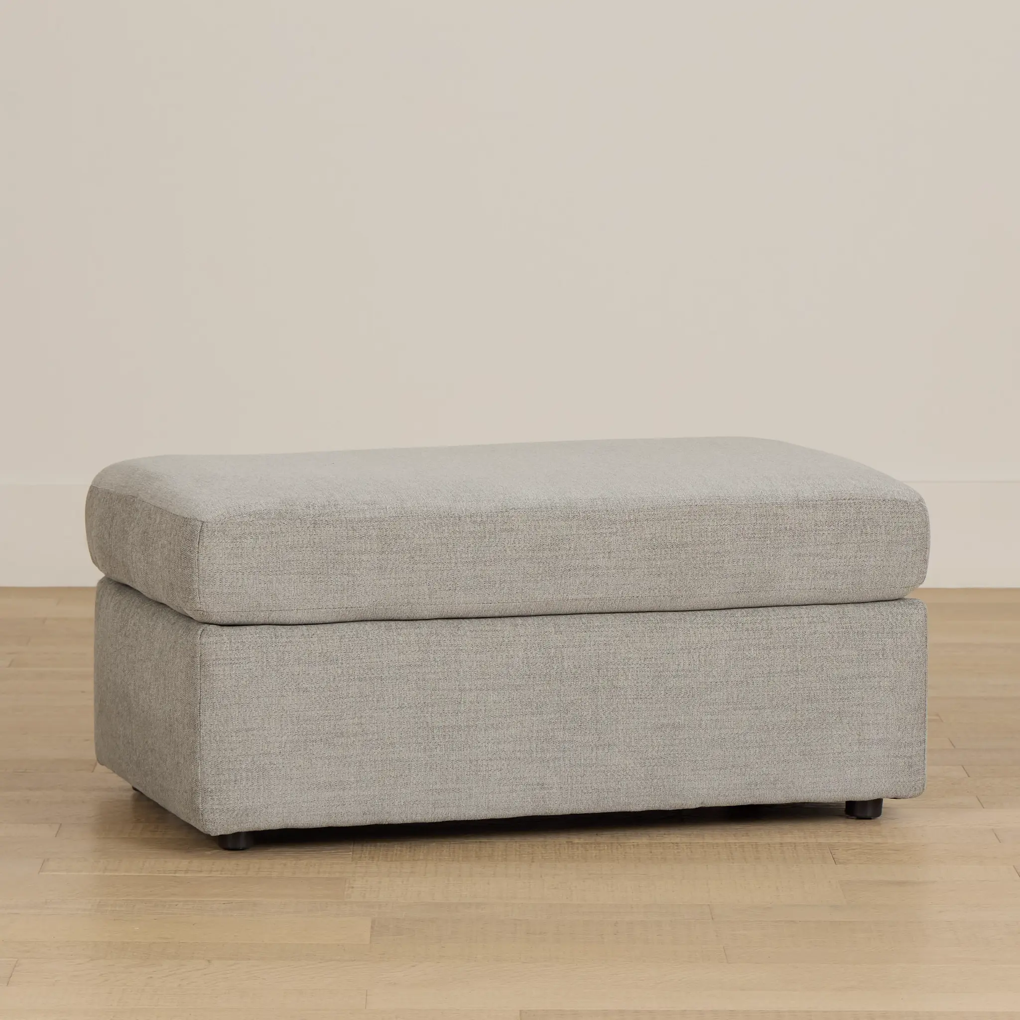 Noah Gray Fabric Ottoman Noah Gray Fabric Ottoman