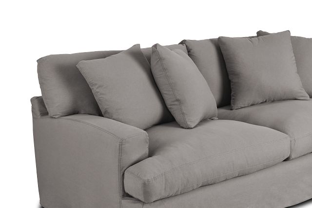 Delilah Gray Fabric Sofa