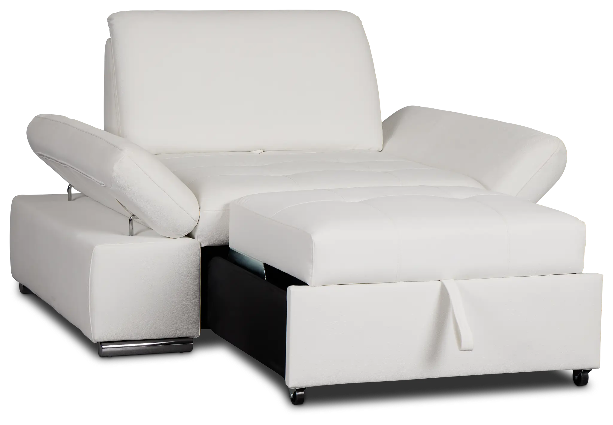 Eden White Micro Chair Pull-up Sleeper Eden White Micro Chair Pull-up Sleeper