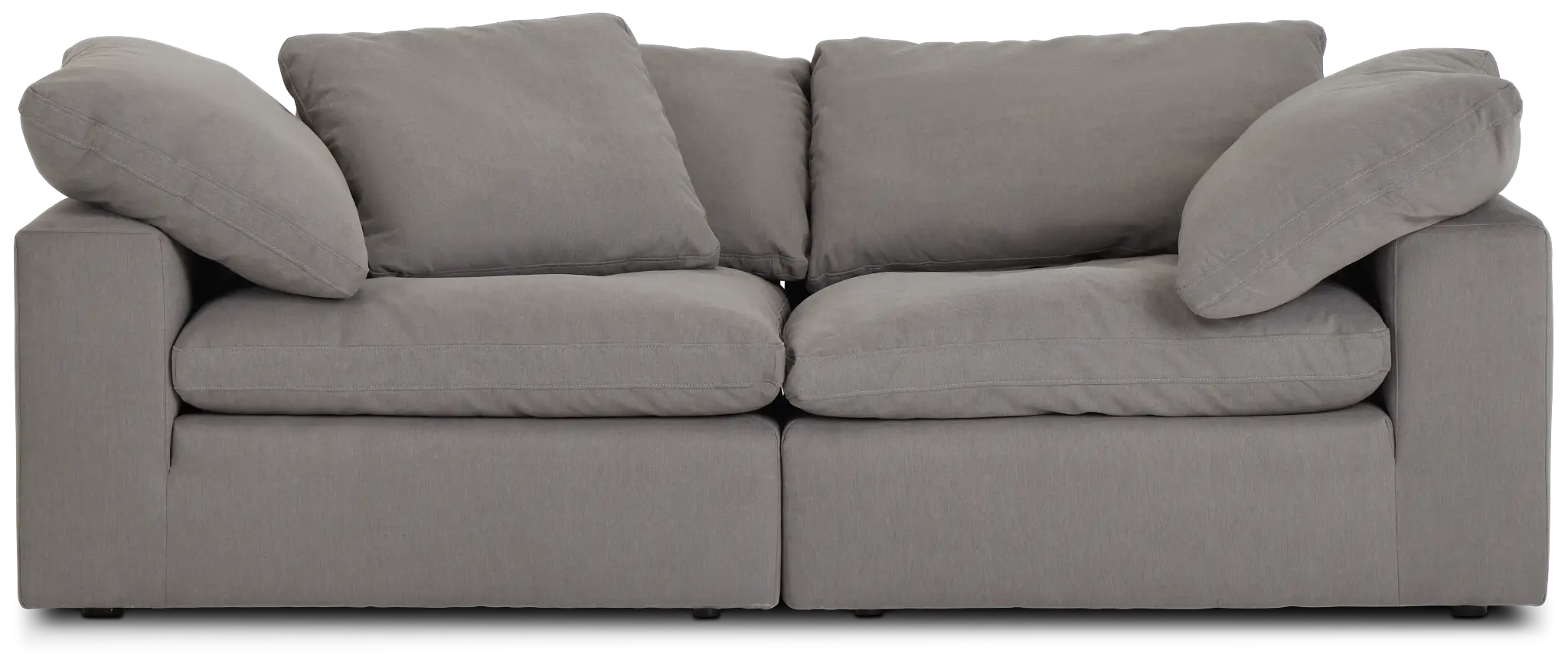 Nixon Light Gray Fabric 2-piece Modular Sofa Nixon Light Gray Fabric 2-piece Modular Sofa