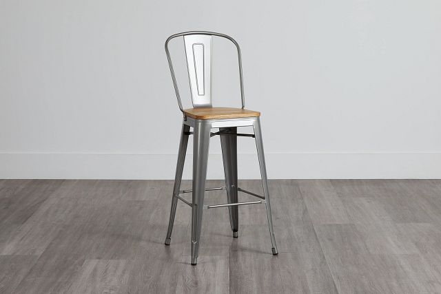 Huntley Light Tone 30" Wood Barstool