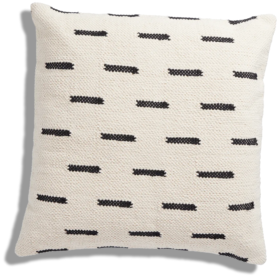 Clover Ivory 22" Accent Pillow