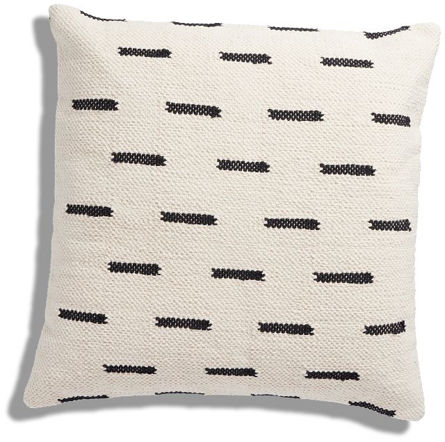 Clover Ivory 22" Accent Pillow