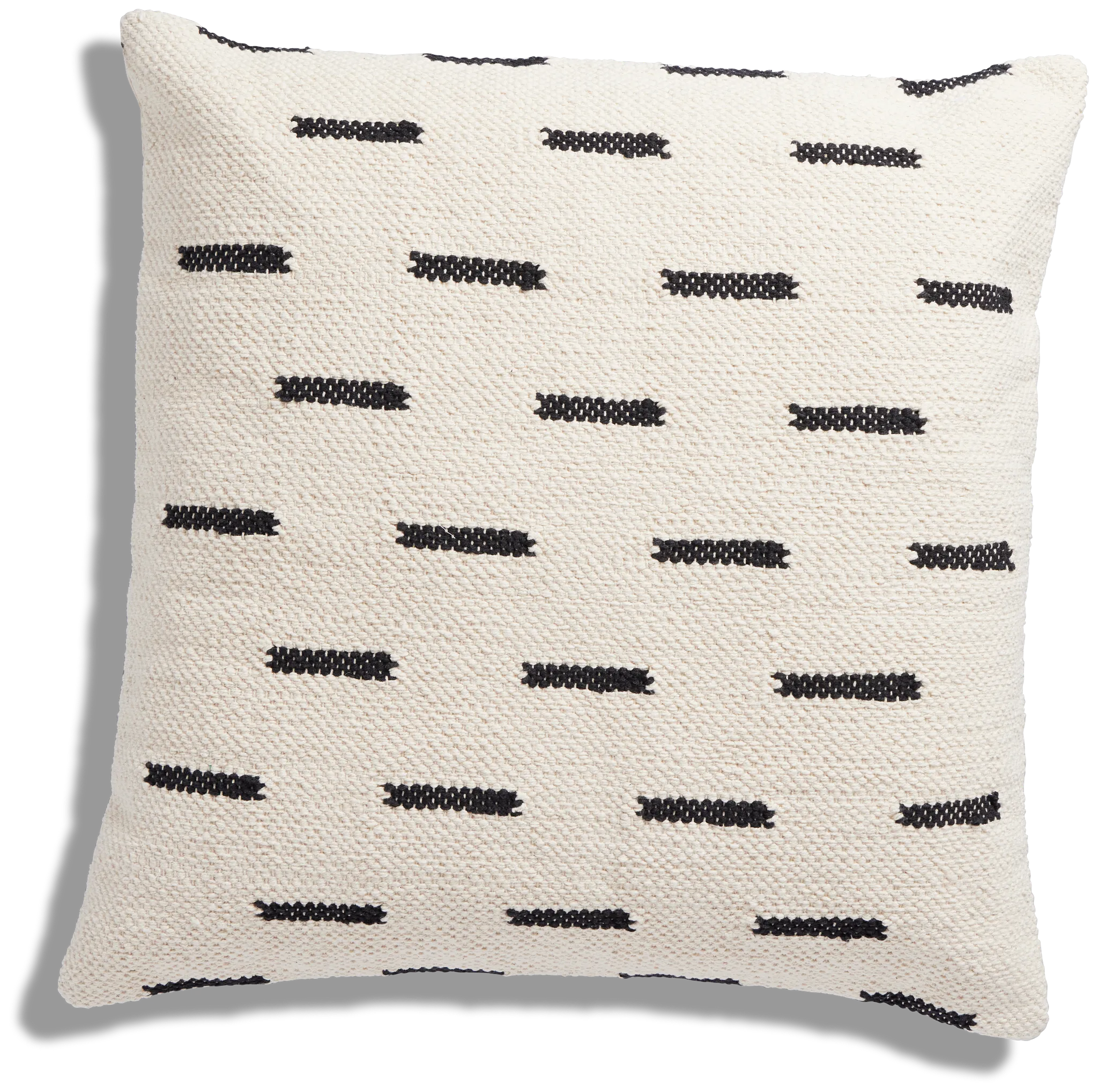 Clover Ivory 22" Accent Pillow