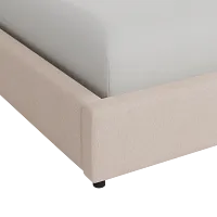 Grayton Elite Light Taupe 44" Upholstered Platform Bed