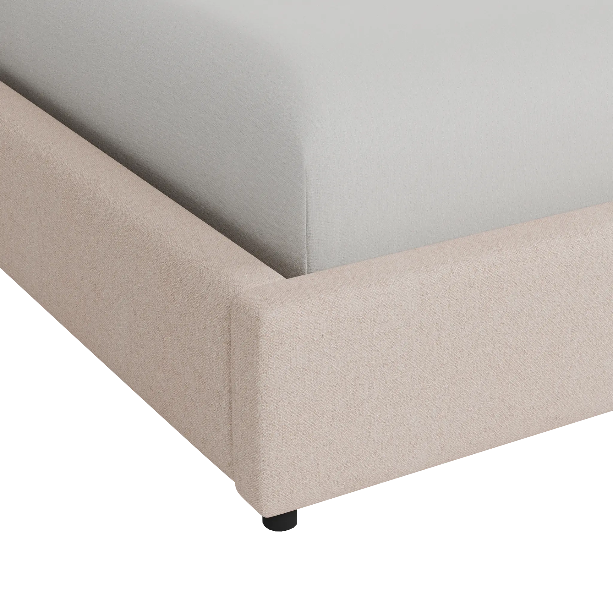 Grayton Elite Light Taupe 44" Upholstered Platform Bed Grayton Elite Light Taupe 44" Upholstered Platform Bed