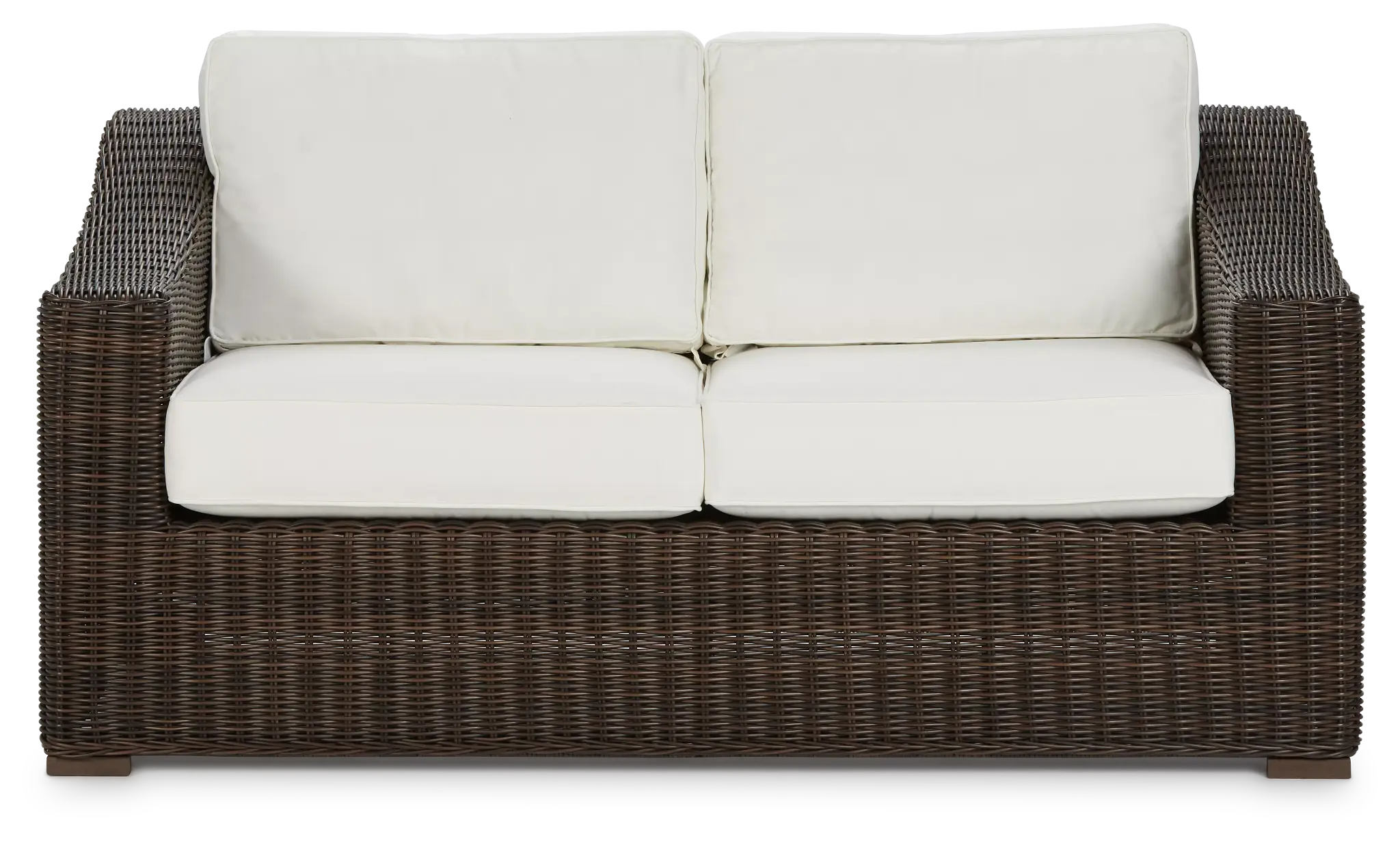 Canyon Dark Brown White Loveseat Canyon Dark Brown White Loveseat