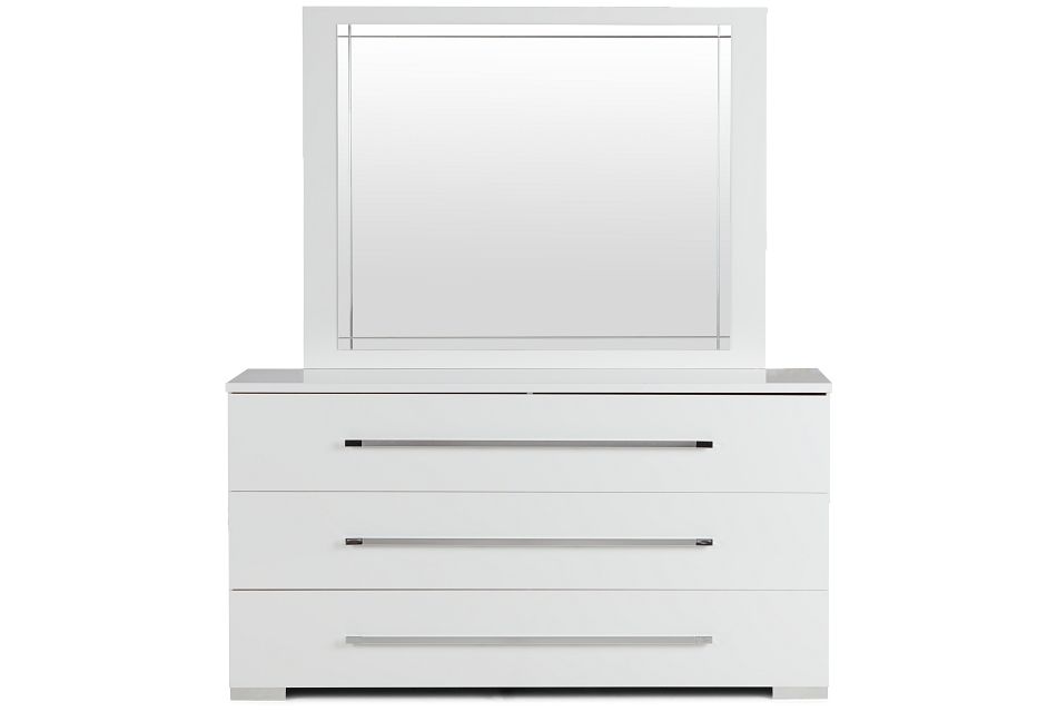 Dimora White Dresser Mirror Bedroom, Bedroom Dresser With Mirror