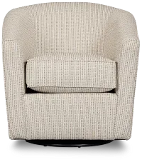 Driftwood Beige Glider Swivel Chair