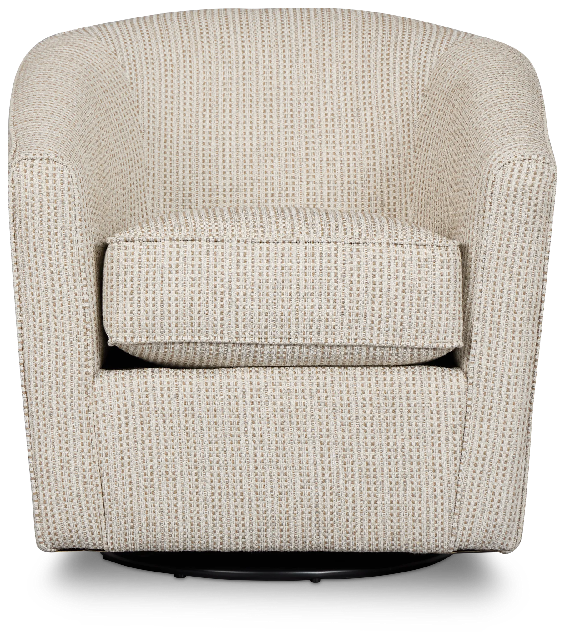 Driftwood Beige Glider Swivel Chair