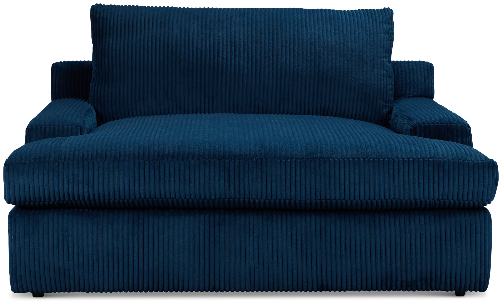 Charlie Dark Blue Fabric Chaise
