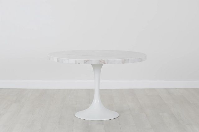 Violet White 48" Round Table (0)