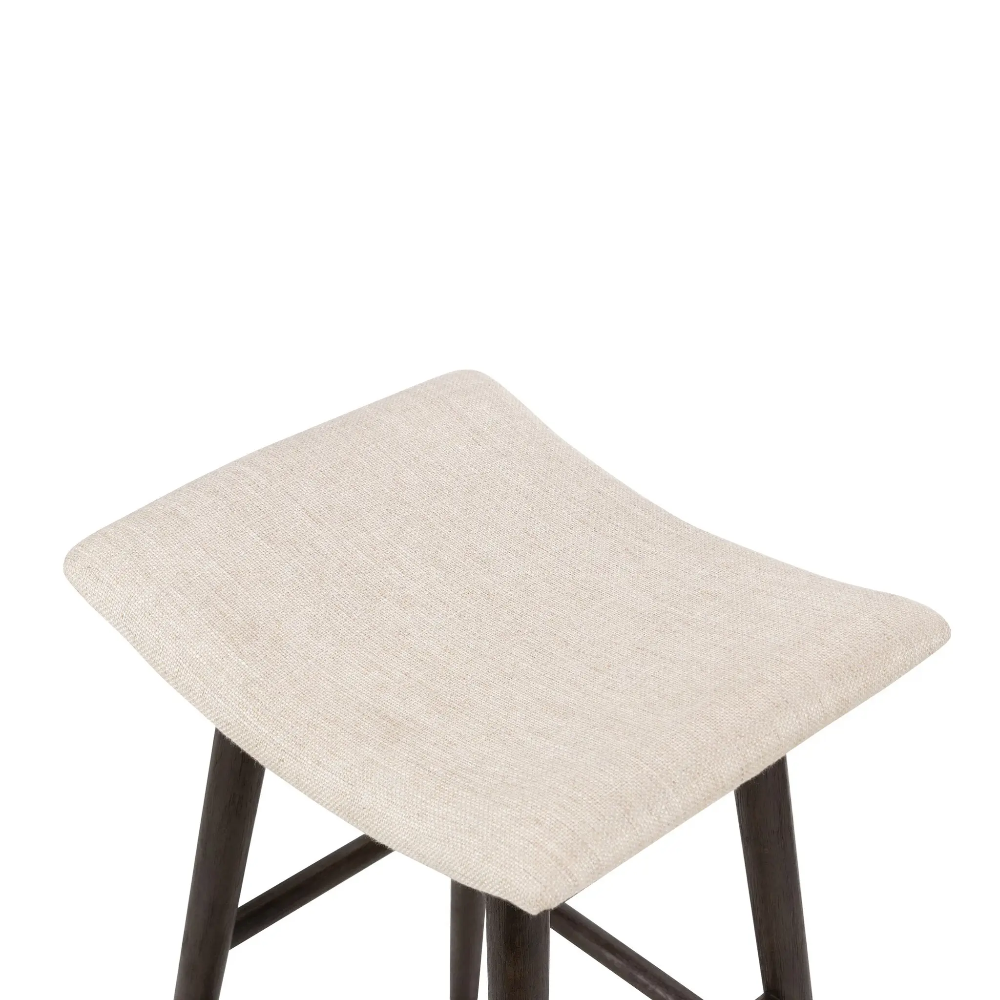 Four Hands Myles Light Beige Fabric 24" Upholstered Barstool Four Hands Myles Light Beige Fabric 24" Upholstered Barstool