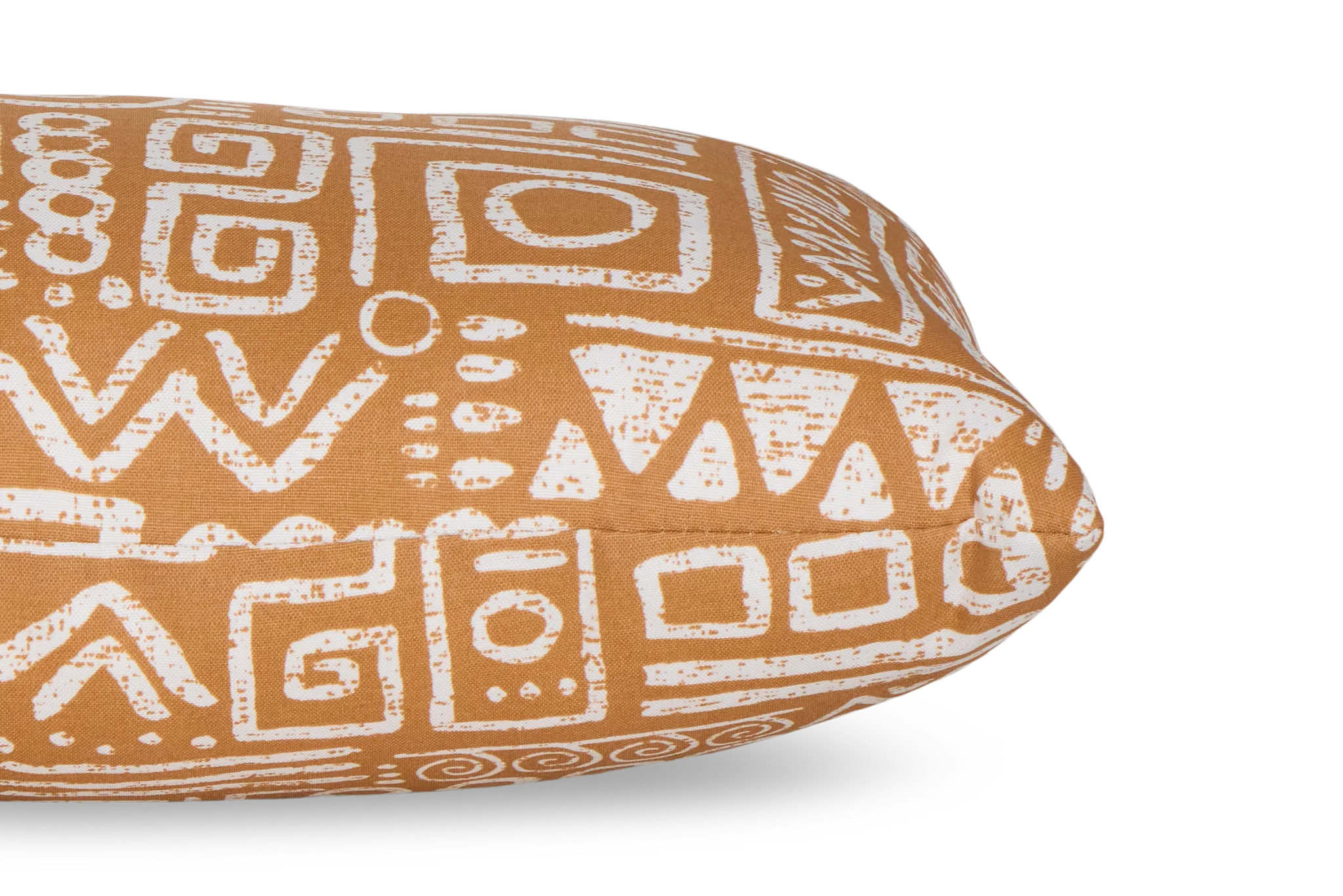 Glyphic Light Brown Lumbar Indoor/outdoor Accent Pillow