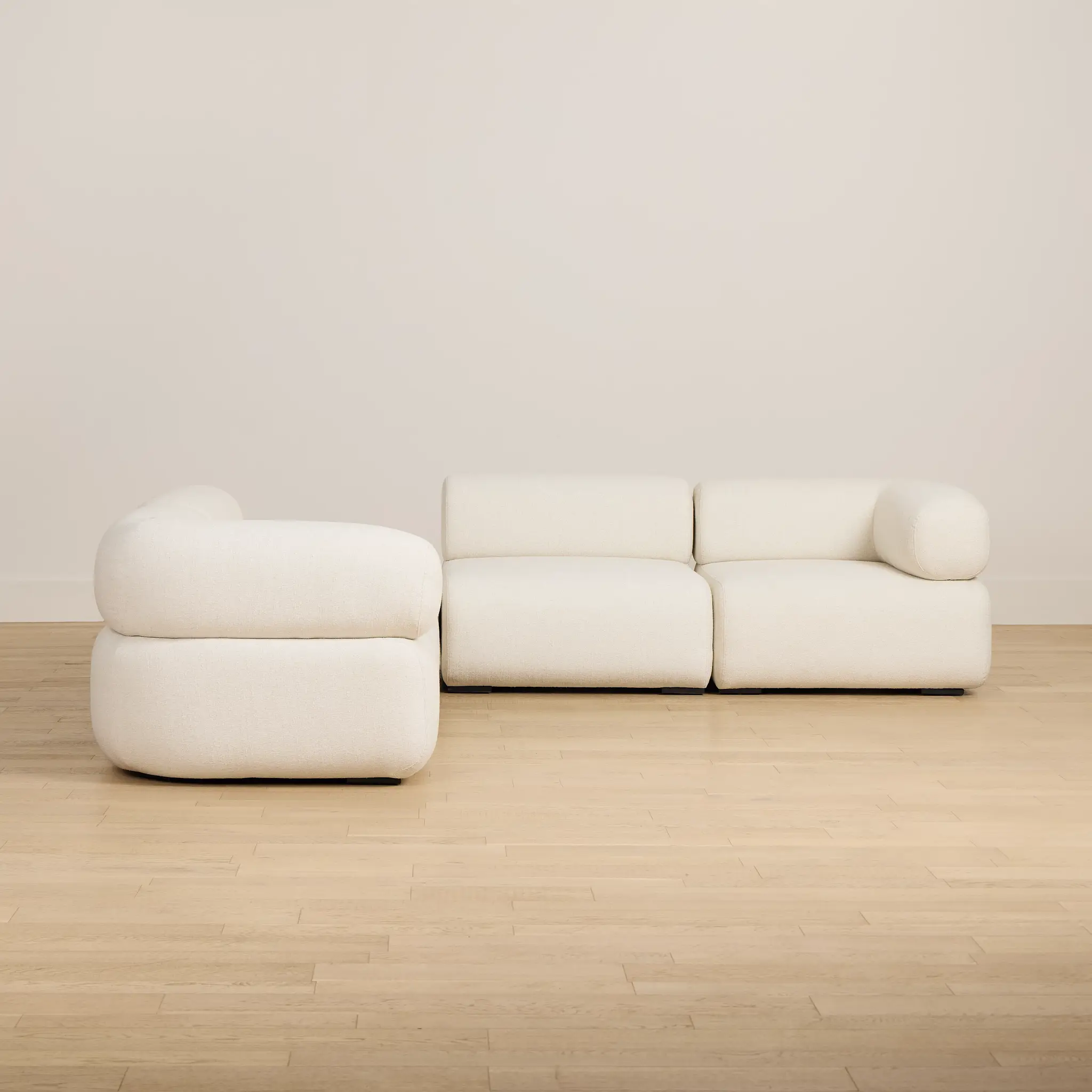 Celeste Light Beige Fabric 5-piece Modular Sectional With Corner Ottoman Celeste Light Beige Fabric 5-piece Modular Sectional With Corner Ottoman