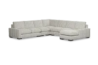 Edgewater Sea Lane Dark Gray Large Right Chaise Sectional