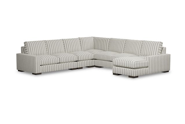 Edgewater Sea Lane Dark Gray Large Right Chaise Sectional