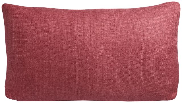 Zeke Coral Lumbar Accent Pillow