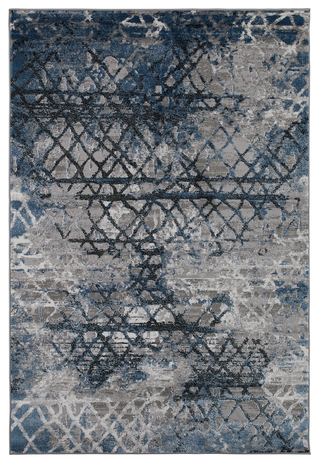 Venice Dark Blue 8x10 Area Rug