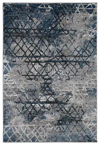 Venice Dark Blue 8x10 Area Rug