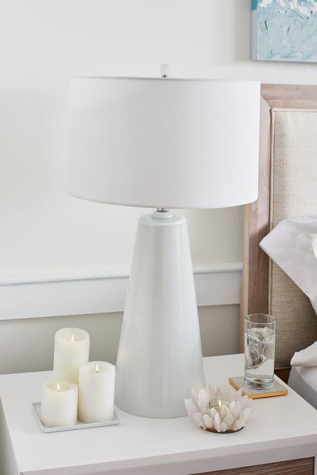 Bo Gray Glass Table Lamp