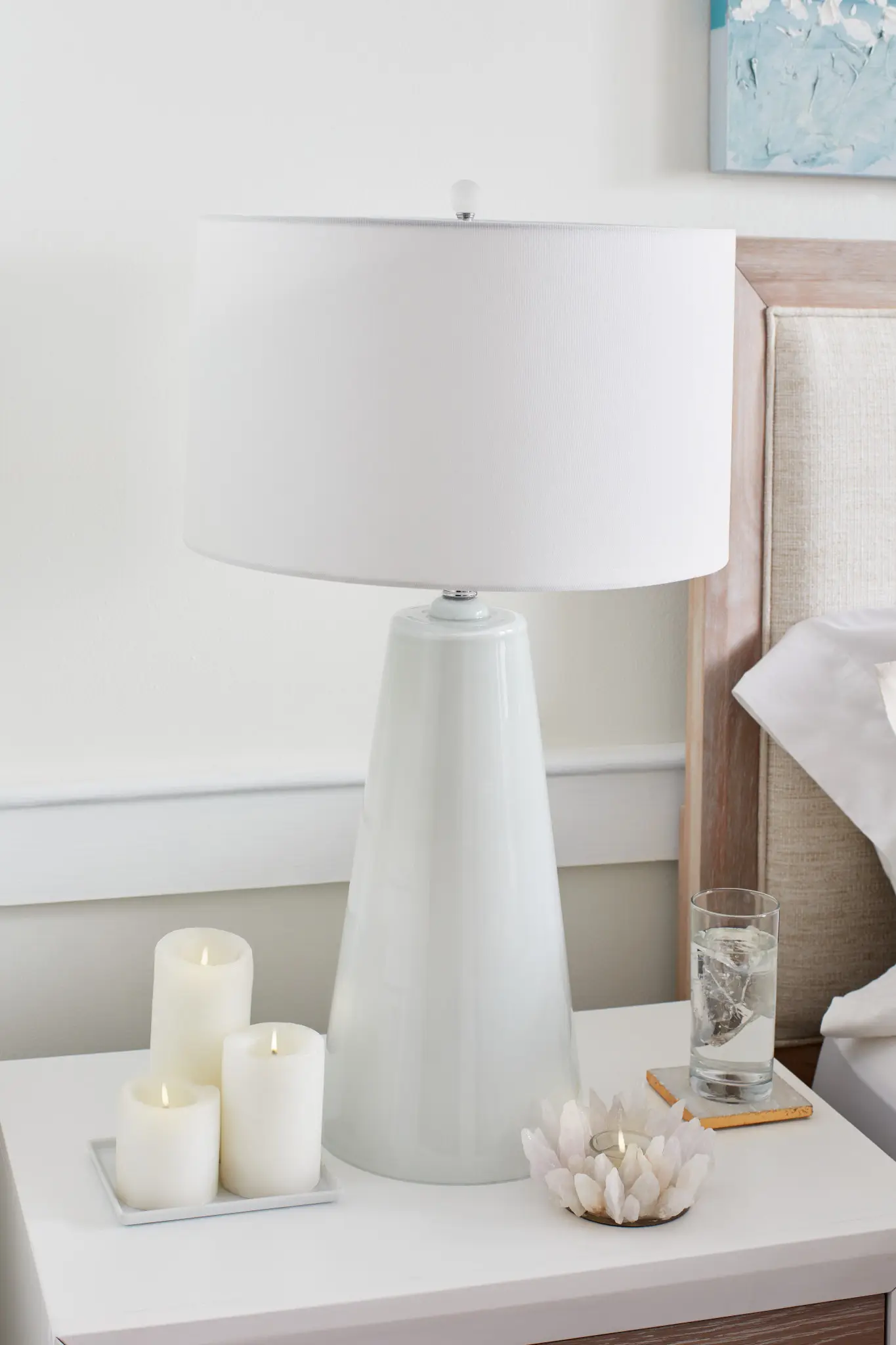 Bo Gray Glass Table Lamp Bo Gray Glass Table Lamp