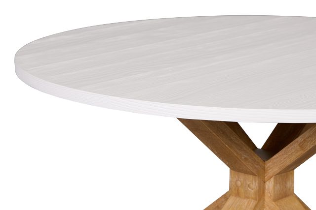 Nantucket Two-tone White Round Table