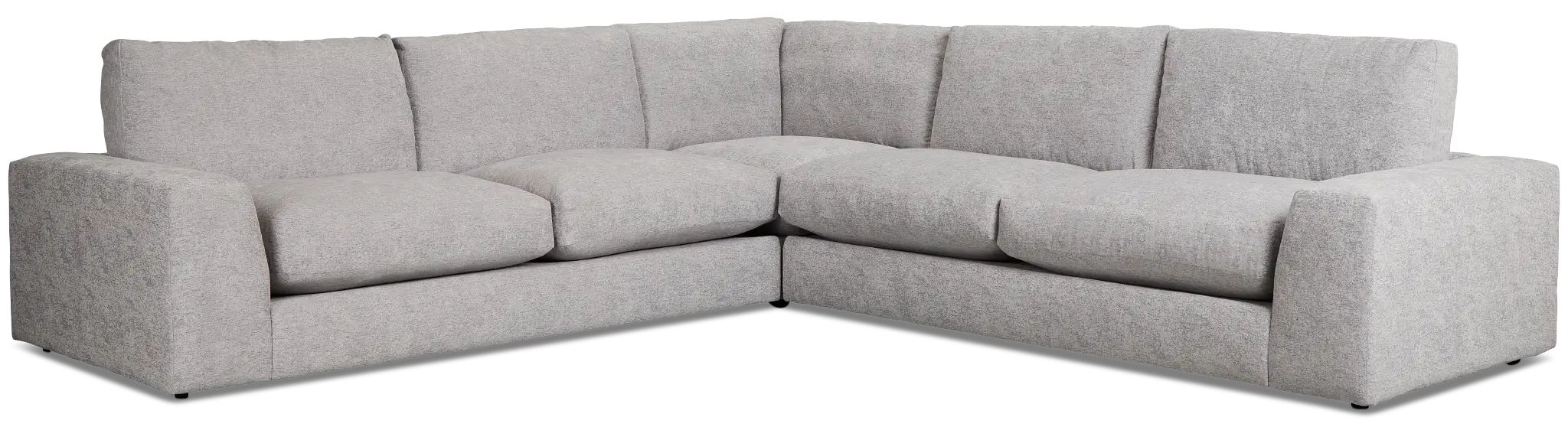 Calista Pewter Fabric Small Two-arm Sectional Calista Pewter Fabric Small Two-arm Sectional