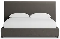 Grayton Elite Dark Gray 54" Upholstered Platform Bed