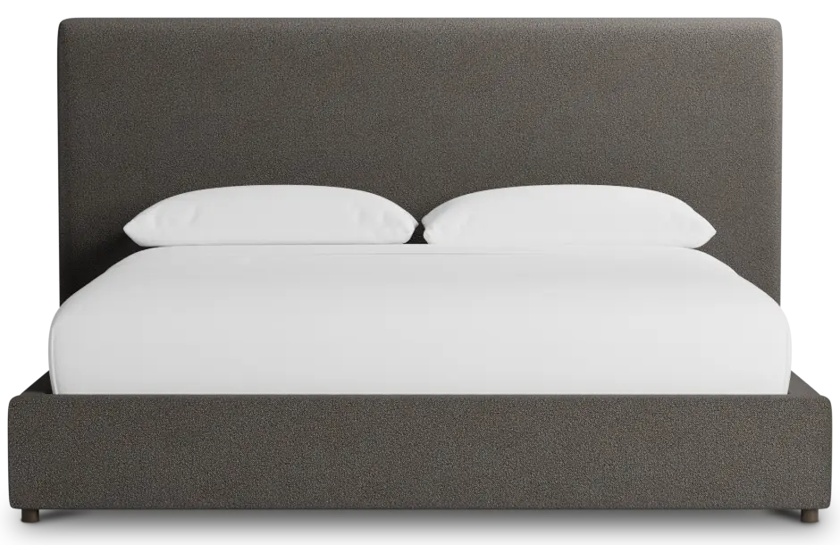 Grayton Elite Dark Gray 54" Upholstered Platform Bed Grayton Elite Dark Gray 54" Upholstered Platform Bed