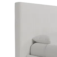 Grayton Lucy Light Beige 54" Upholstered Platform Bed