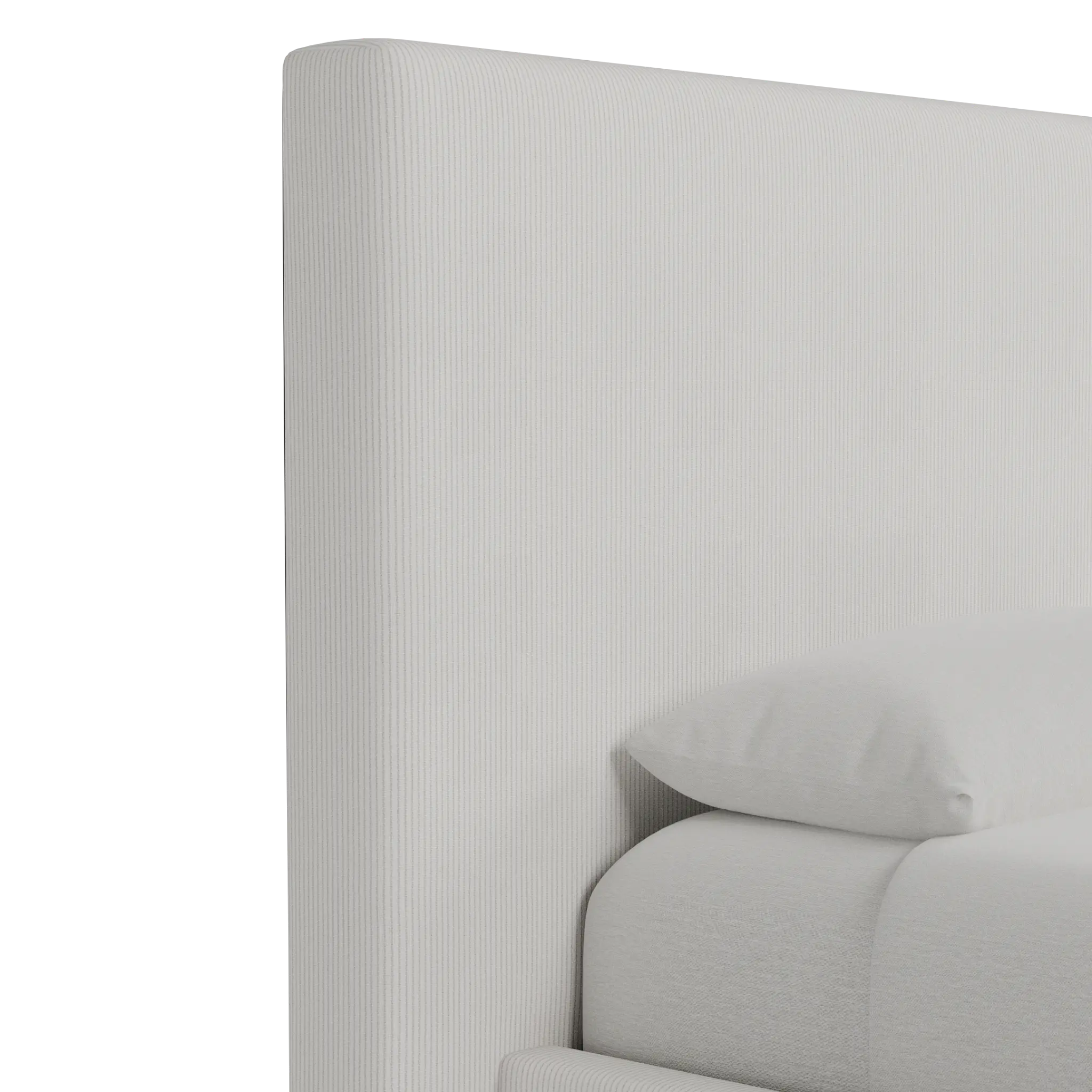 Grayton Lucy Light Beige 54" Upholstered Platform Bed Grayton Lucy Light Beige 54" Upholstered Platform Bed
