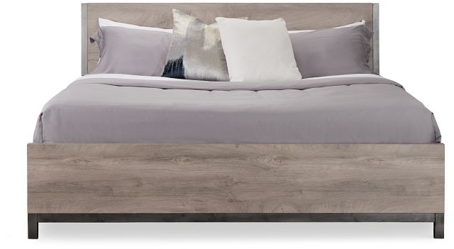 Evanston Gray Panel Bed