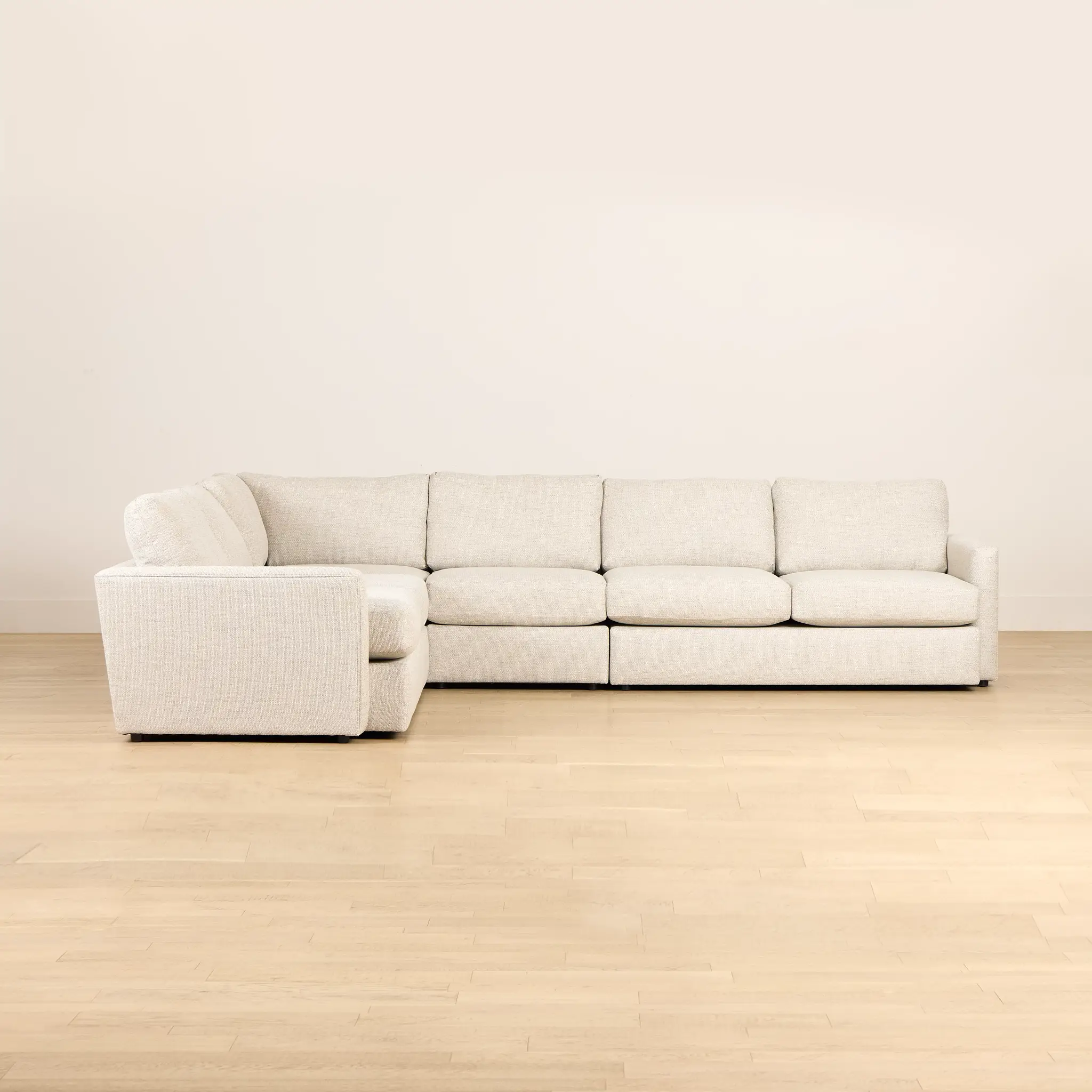 Maxwell Light Gray Fabric Medium Two-arm Sectional Maxwell Light Gray Fabric Medium Two-arm Sectional