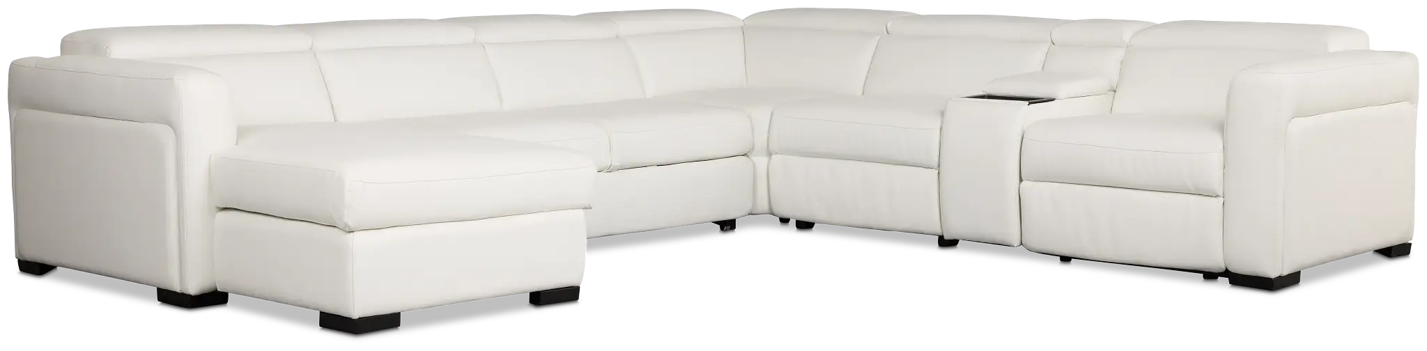 Melody White Storage Medium Left Power Reclining Chaise Sleeper Sect Melody White Storage Medium Left Power Reclining Chaise Sleeper Sect