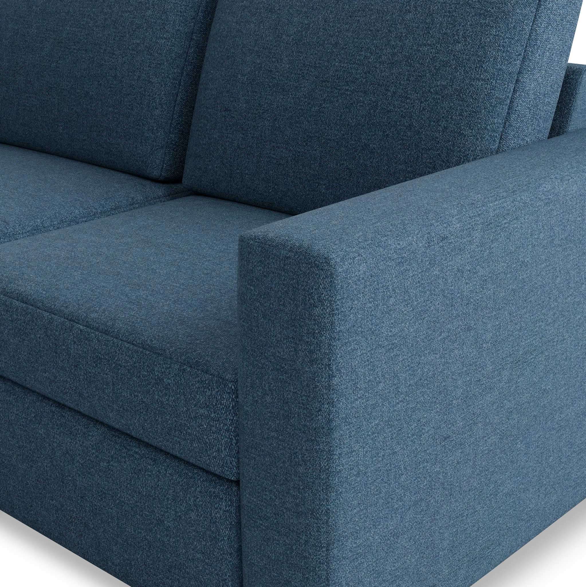 Citymod Blue Fabric 8-piece Modular Sectional