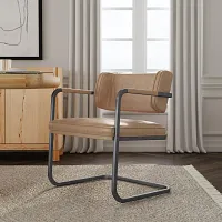 Mando Beige Upholstered Arm Chair